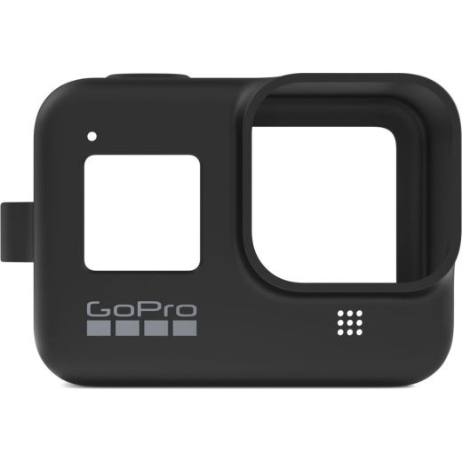 Силиконовый чехол GoPro Sleeve&Lanyard Black для HERO8 (AJSST-001)