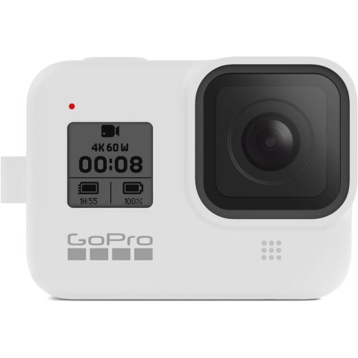 Силиконовый чехол GoPro Sleeve&Lanyard White для HERO8 (AJSST-002)