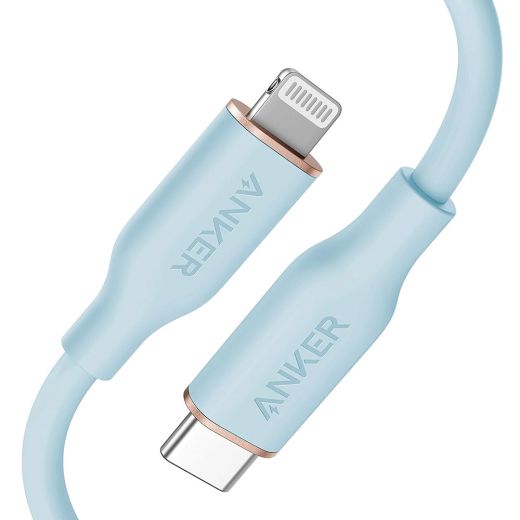 Кабель Anker 641 USB-C to Lightning Cable 0.9m Blue (A8662031)