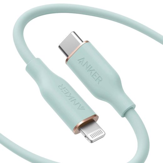 Кабель Anker 641 USB-C to Lightning Cable 1.8m Green (A8663)