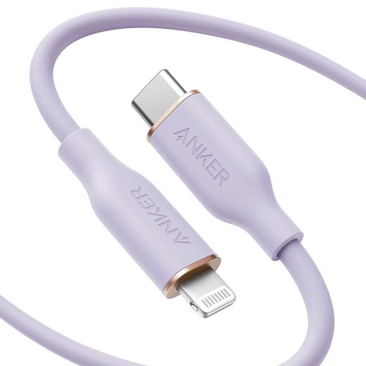 Кабель Anker 641 USB-C to Lightning Cable 1.8m Lilac Purple (A86630V1)