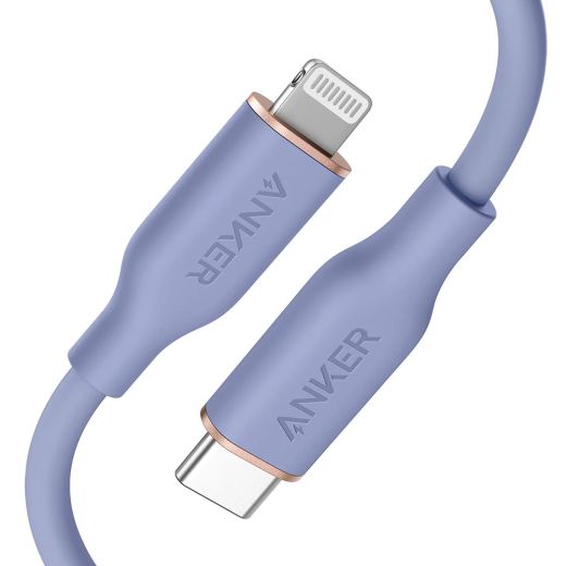Кабель Anker 641 USB-C to Lightning Cable 0.9m Lavender Grey (A8662)