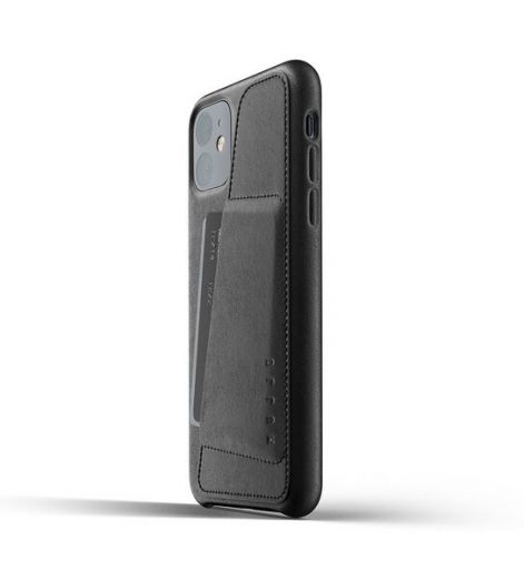 Чохол Mujjo Full Leather Wallet Black (MUJJO-CL-006-BK) для iPhone 11