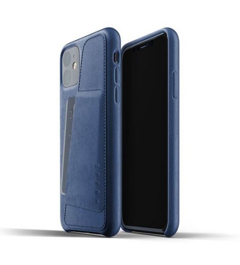 Чехол Mujjo Full Leather Wallet Monaco Blue (MUJJO-CL-006-BL) для iPhone 11