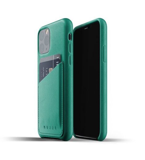 Чохол Mujjo Full Leather Wallet case Alpine Green (MUJJO-CL-002-GR) для iPhone 11 Pro