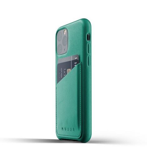 Чехол Mujjo Full Leather Wallet case Alpine Green (MUJJO-CL-002-GR) для iPhone 11 Pro