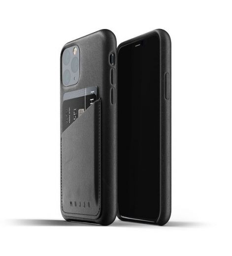 Чохол Mujjo Full Leather Wallet Black (MUJJO-CL-002-BK) для iPhone 11 Pro
