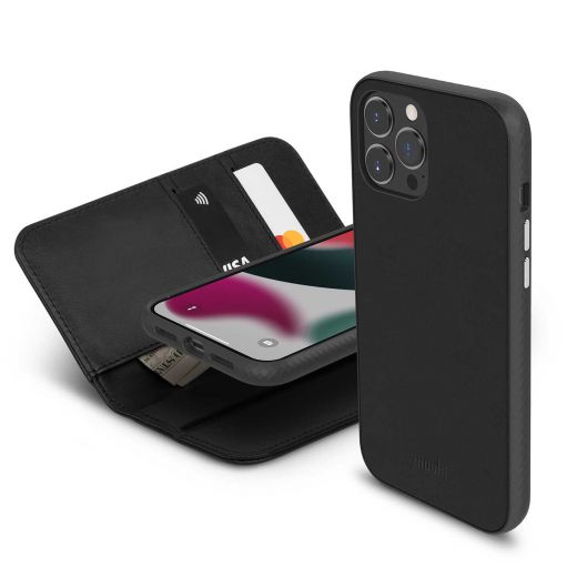 Чехол-кошелек Moshi Overture Case with Detachable Magnetic Wallet Jet Black для iPhone 13 Pro Max (99MO133014)