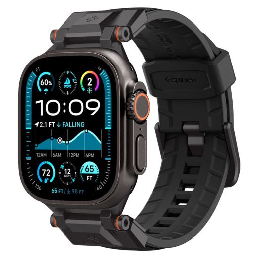 Ремешок Spigen DuraPro Armor Black Edition для Apple Watch 49мм | 46мм | 45мм | 44мм (AMP09229)