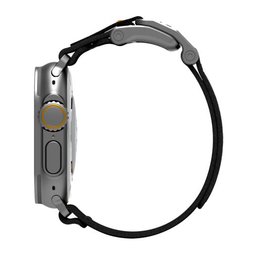 Ремінець Aulumu A11 Mag Buckle Slim Band Silver Black для Apple Watch 49мм | 45мм | 44мм