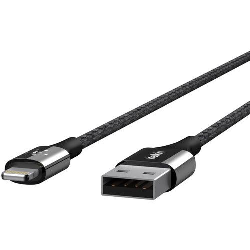 Кабель Belkin MIXIT DuraTek Lightning to USB 1.2 м Black (F8J207bt04-BLK)