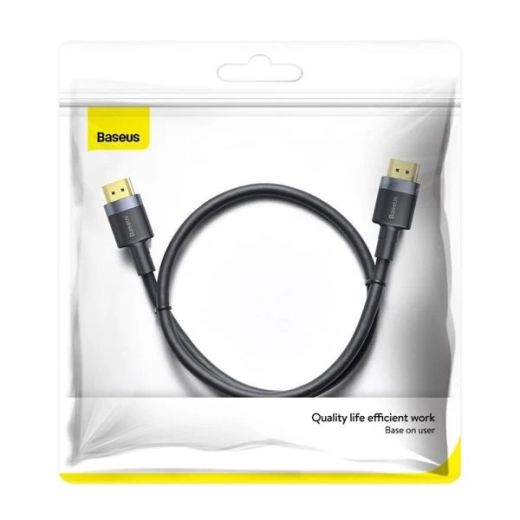 Кабель Baseus Cafule 4KHDMI Male To 4KHDMI Male Adapter Cable 1m Black (CADKLF-E01)