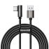 Кабель Baseus Legend Series Elbow Fast Charging Data Cable USB-A to Type-C 66W 2m Black (CATCS-C01)