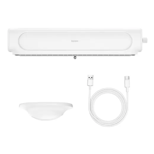 Портативний вентилятор Baseus Refreshing Monitor Clip-On & Stand Up Desk Fan White (ACQS000002)