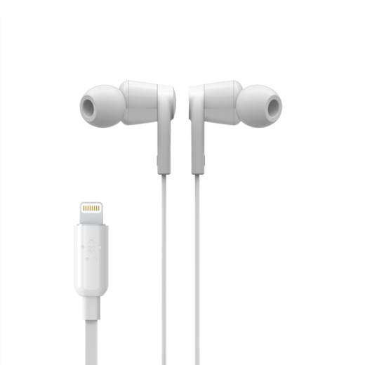 Навушники Belkin SoundForm with Lightning Connector White (G3H0001btWHT)