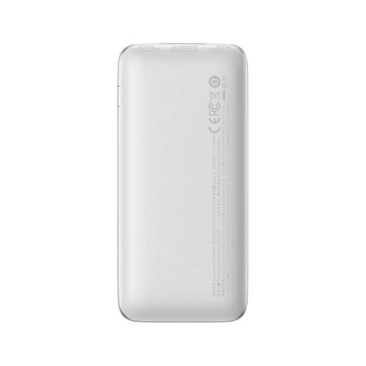 Повербанк (внешний аккумулятор) Baseus Bipow Pro 10000mAh 22.5W with USB-A to USB-C 0.3m Cable White (PPBD040002)