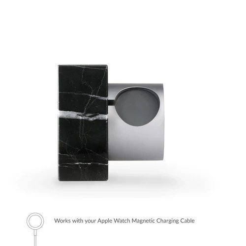 Док-станція Native Union Dock Marble Edition (DOCK-AW-MB-BLK) для Apple Watch