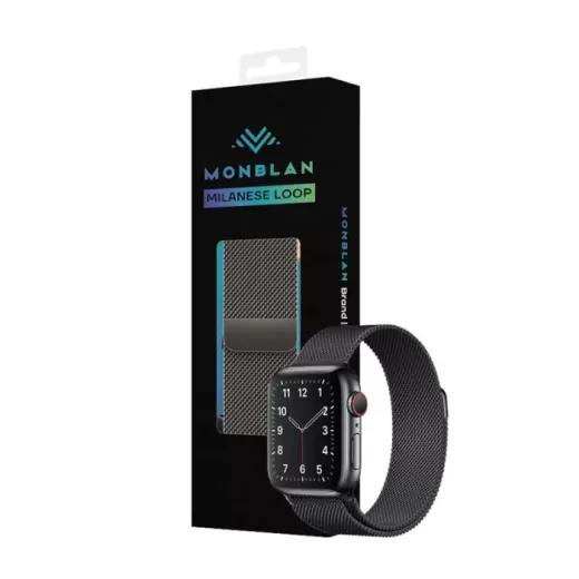 Металевий ремінець Monblan Milanese Series Black для Apple Watch 40 мм | 41 мм