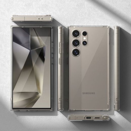 Прозрачный чехол Ringke Fusion Clear для Samsung S24 Ultra