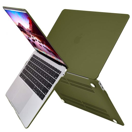 Накладка MOSISO Plastic Hard Case Shell & Keyboard Skin Capulet Olive для MacBook Air 13" (2018)