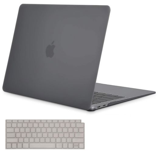 Накладка MOSISO Plastic Hard Case Shell & Keyboard Skin Gray для MacBook Air 13" (2018)