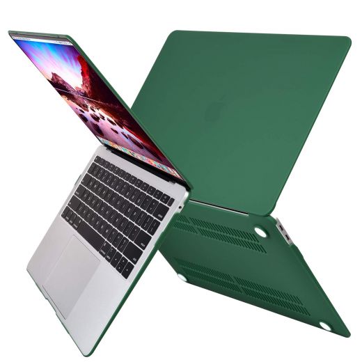 Накладка MOSISO Plastic Hard Case Shell & Keyboard Skin Peacock Green для MacBook Air 13" (2018)