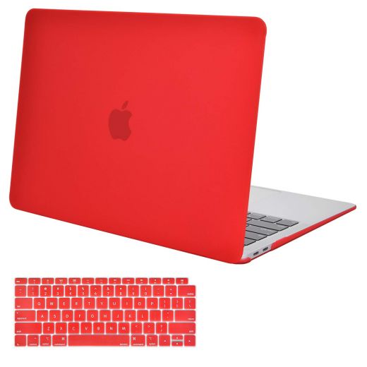 Накладка MOSISO Plastic Hard Case Shell & Keyboard Skin Red для MacBook Air 13" (2018)