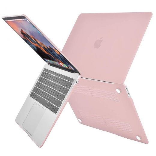Накладка MOSISO Plastic Hard Case Shell & Keyboard Skin Roze Quartz для MacBook Air 13" (2018)