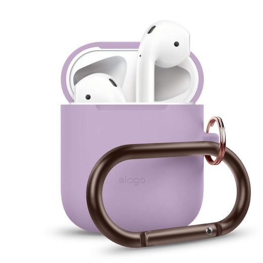 Чохол Elago Hang Lavender з карабіном для Apple AirPods
