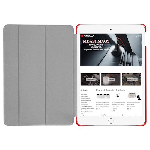 Чехол Macally Protective case and stand Red (BSTANDM5-R) для iPad Mini 5 (2019)