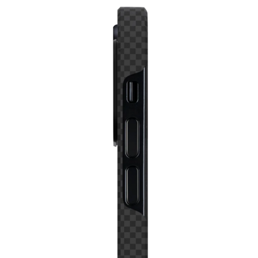 Карбоновый чехол Pitaka MagEZ Case 2 Black/Grey (Plain) для iPhone 13