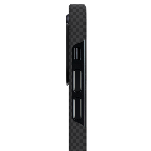 Карбоновий чохол Pitaka MagEZ Case 2 Black/Grey (Plain) для iPhone 13 mini