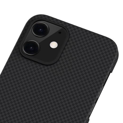 Карбоновый чехол Pitaka MagEZ Case 2 Black/Grey (Plain) для iPhone 13