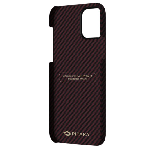 Чехол Pitaka MagEZ Black | Red Twill для iPhone 12 | 12 Pro (KI1203M)