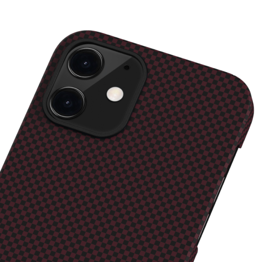Чехол Pitaka MagEZ Black/Red Plain (KI1204M) для iPhone 12