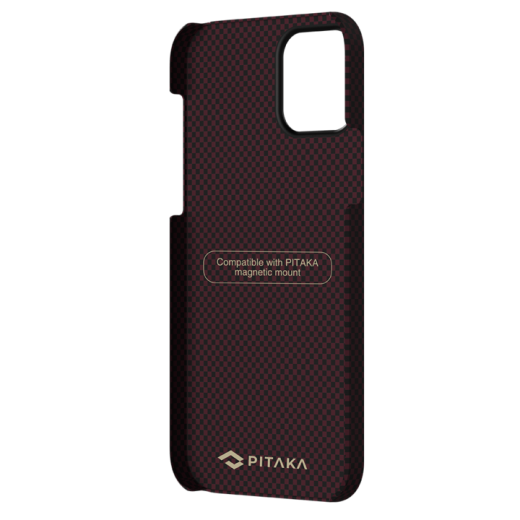 Чохол Pitaka MagEZ Black/Red Plain (KI1204M) для iPhone 12