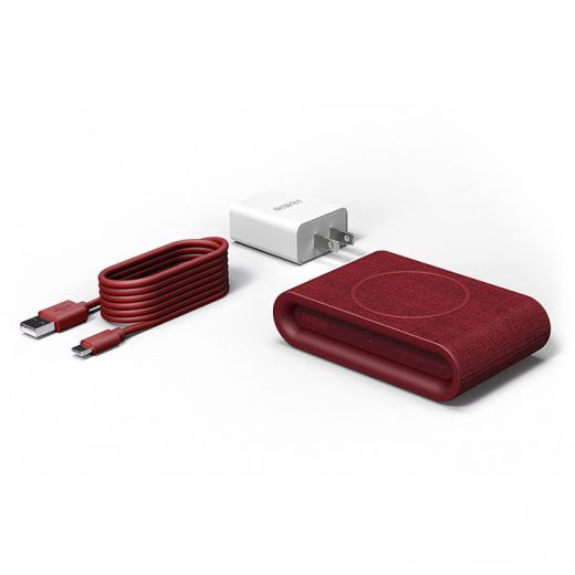 Бездротова зарядка iOttie iON Wireless Fast Charging Pad Plus Red (CHWRIO105RD)