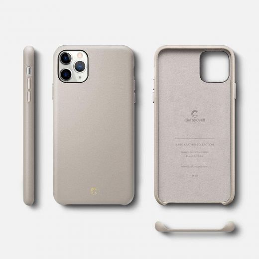 Чехол Ciel by Cyrill Basic Leather Collection Taupe для iPhone 11 Pro Max