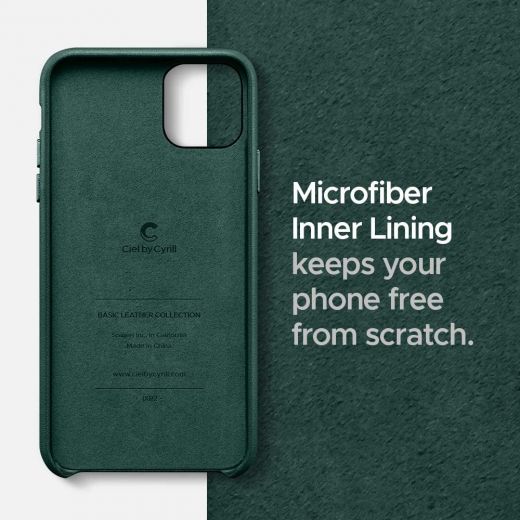 Чехол Ciel by Cyrill Basic Leather Collection Forest Green для iPhone 11 Pro Max
