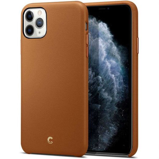 Чехол Ciel by Cyrill Basic Leather Collection Saddle Brown для iPhone 11 Pro Max