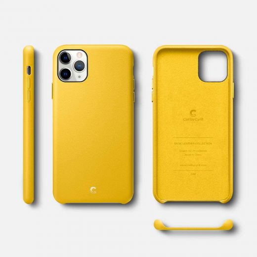 Чехол Ciel by Cyrill Basic Leather Collection Meyer Lemon для iPhone 11 Pro Max