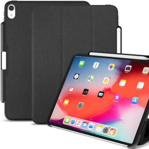 Чохол Khomo Dual Case Cover with Pencil Holder Charcoal Black для Apple iPad Pro 12.9’ (2018)