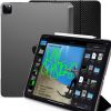 Чехол Khomo Dual Hybrid See Through Series Carbon Fiber Black для iPad Pro 12.9" (2020)