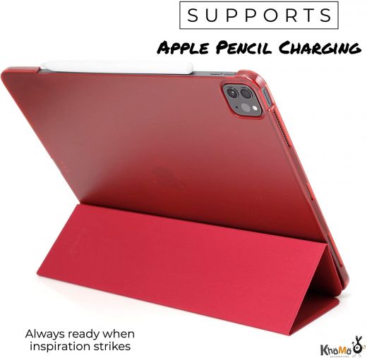 Чехол Khomo Dual Hybrid See Through Series Red для iPad Pro 12.9" (2020)