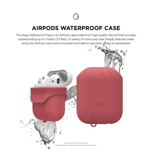 Чехол Elago Waterproof Case Italian Rose (EAPWF-BA-IRO) для Airpods