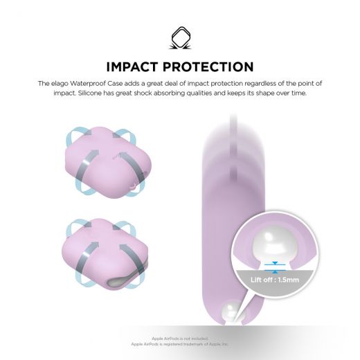 Чохол Elago Waterproof Case Lavender (EAPWF-BA-LV) для Airpods