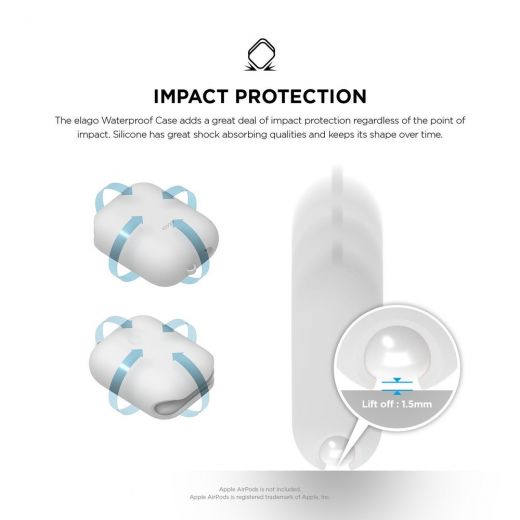 Чохол Elago Waterproof Case White (EAPWF-BA-WH) для Airpods