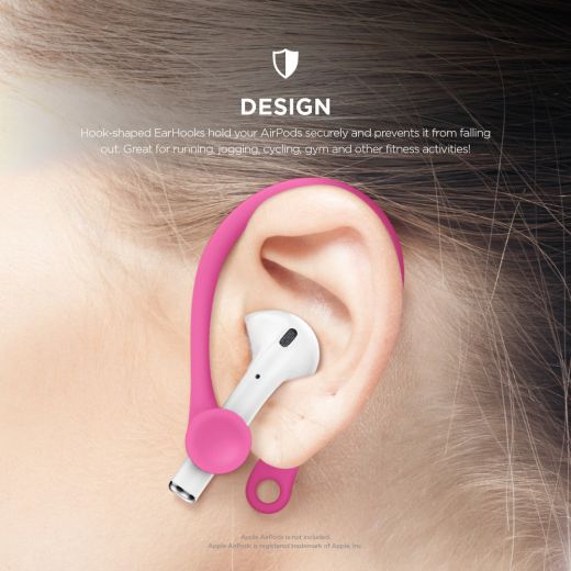 Утримувач Elago EarHook Hot Pink (EAP-HOOKS-HPK) для Apple AirPods