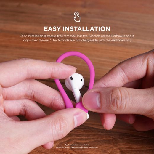 Держатели Elago EarHook Hot Pink (EAP-HOOKS-HPK) для Apple AirPods