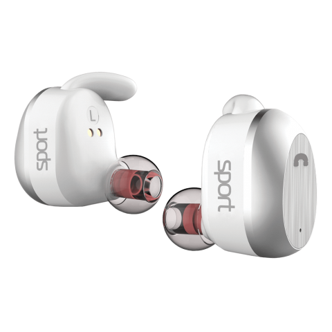 Безпровідні навушники ELARI NanoPods Sport White (NPS-2WHT)